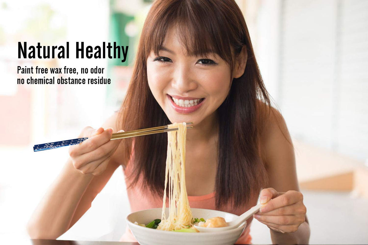 Greatamzor dishwasher-safe metal chopsticks for easy cleanup