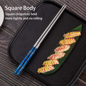 Greatamzor eco-friendly reusable chopsticks highlighted as an alternative to disposables.