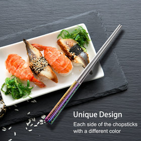 Greatamzor metal chopsticks are dishwasher safe for convenient cleaning.