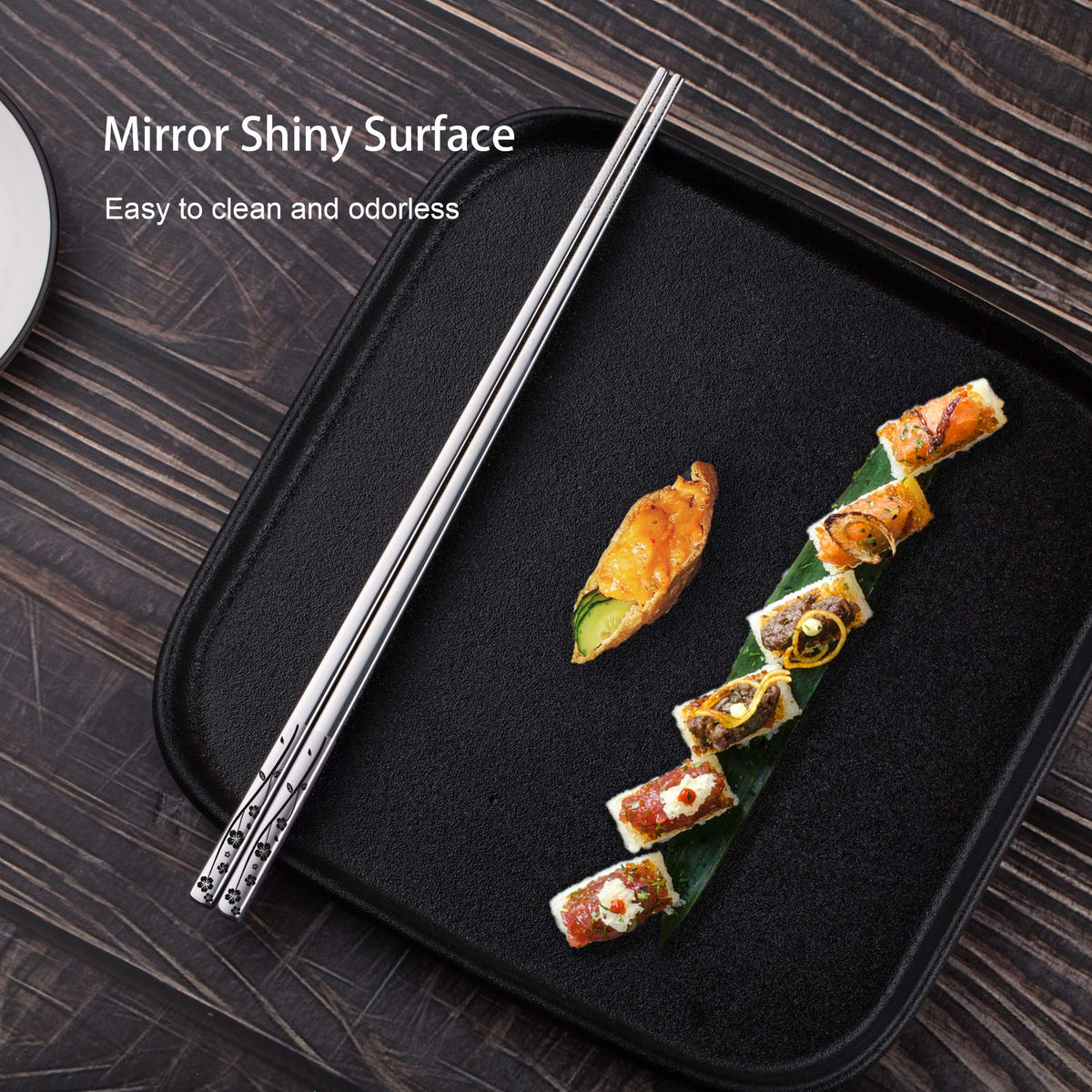 Greatamzor 9.45 inch chopsticks ideal for versatile cooking and dining