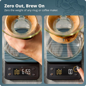 Greater Goods coffee scale bean weighing supports balanced brews.