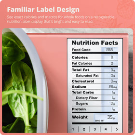 Greater Goods scale with backlit display for clear macro data at a glance.
