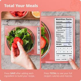 Precise weighing in grams and ounces with easy-to-read digits.