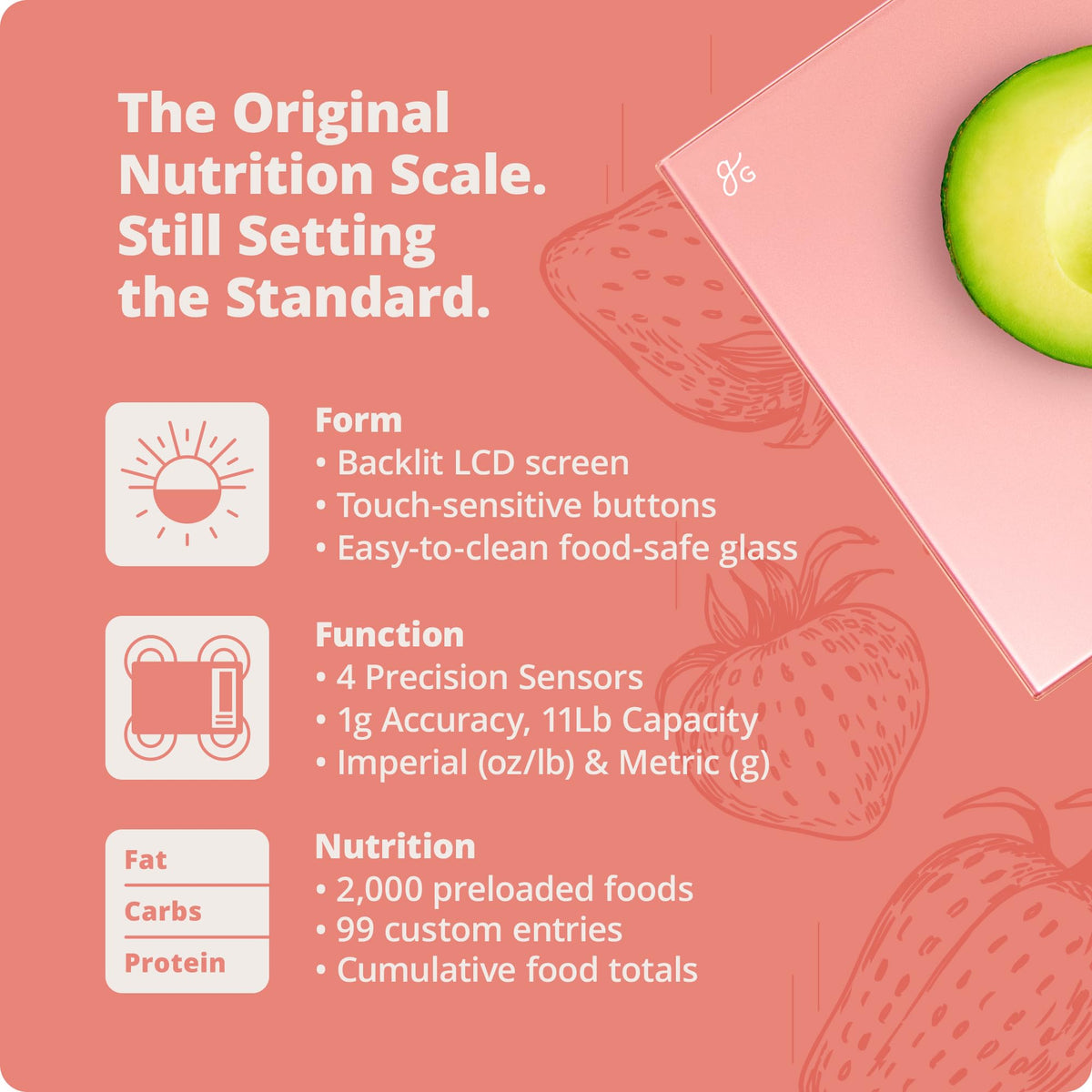 Tare function demo shows ingredient-by-ingredient totals for accurate recipe tracking.