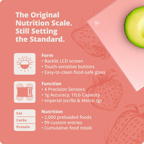 Tare function demo shows ingredient-by-ingredient totals for accurate recipe tracking.