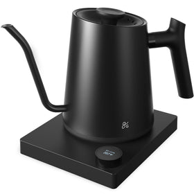 Greater Goods Electric Gooseneck Kettle with precise spout-control for even saturation during pour-over