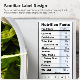Greater Goods Food Scale tare function keeps meal prep tidy and accurate.