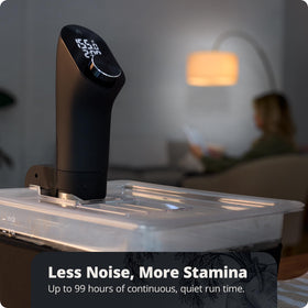 Greater Goods sous vide dishwasher-safe cover simplifies cleanup after dinner.