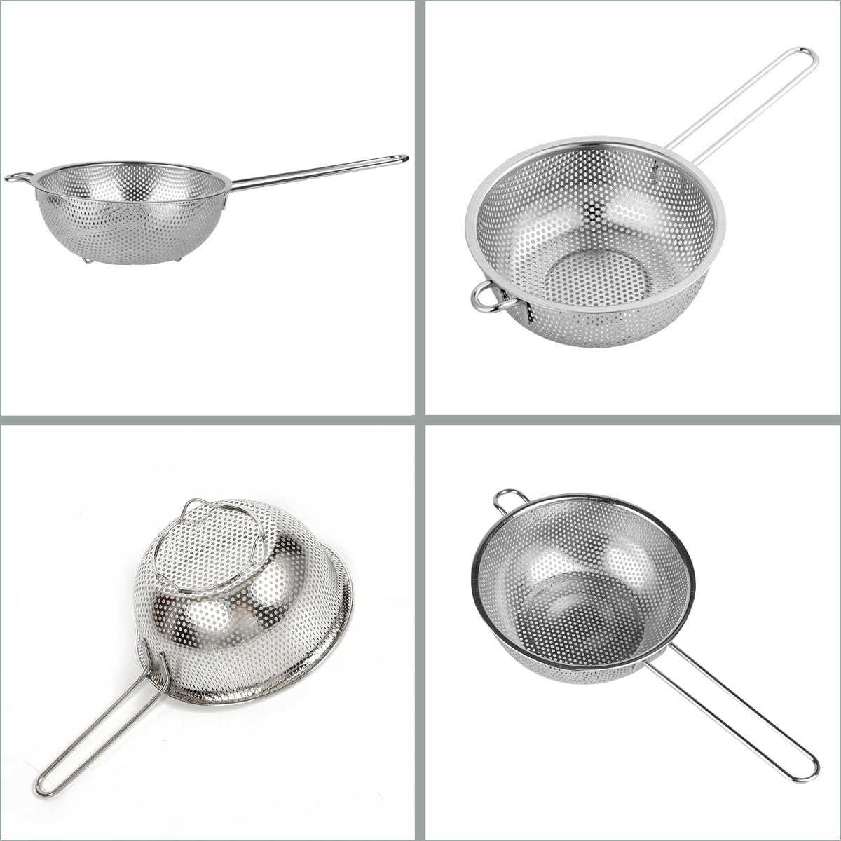 GREATLINK multi-use strainer for rinsing, steaming, and cooking vegetables and pasta
