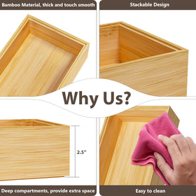 Greatseas easy-clean bamboo organizer for fast maintenance