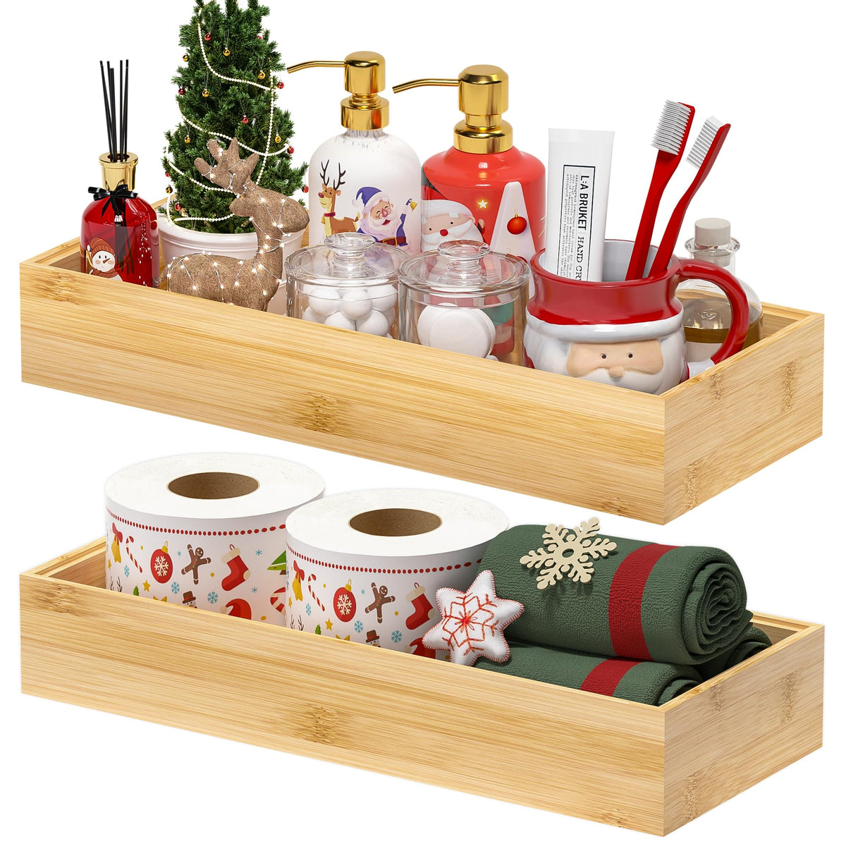 Greatseas eco-friendly bamboo drawer organizer for sustainable storage