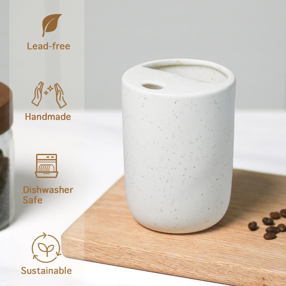 Greefun durable ceramic coffee tumbler 17oz ideal for hot beverages at home or office.