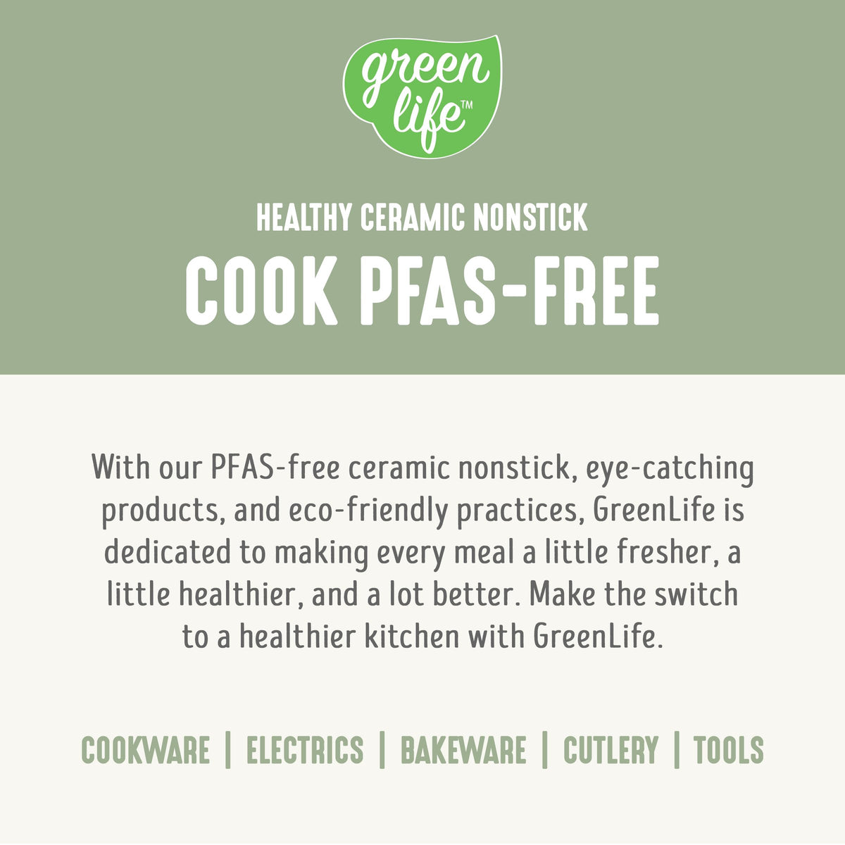 GreenLife includes measuring cup and rice paddle for convenient prep.