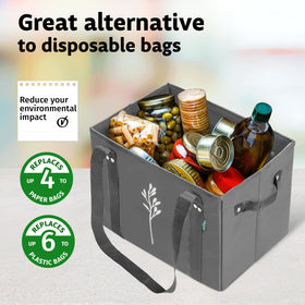 Green Bulldog Bags foldable for easy storage