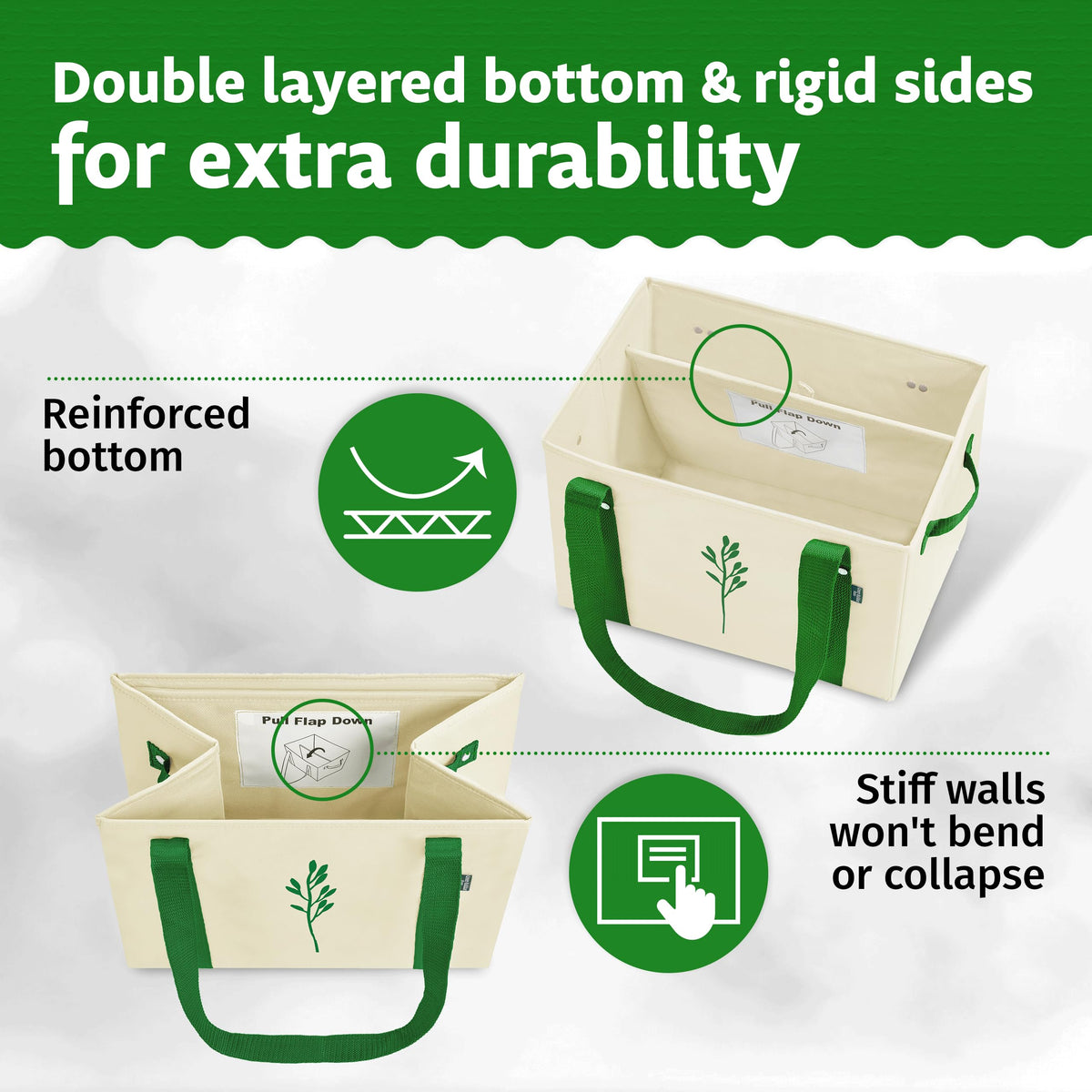 Green Bulldog up-to-65-lbs capacity handles heavy loads