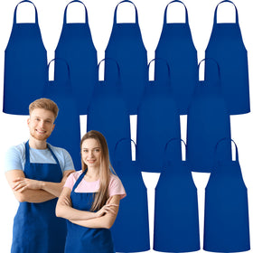 Green Lifestyle 12-pack apron front view shows royal blue color and durable, adjustable fit.