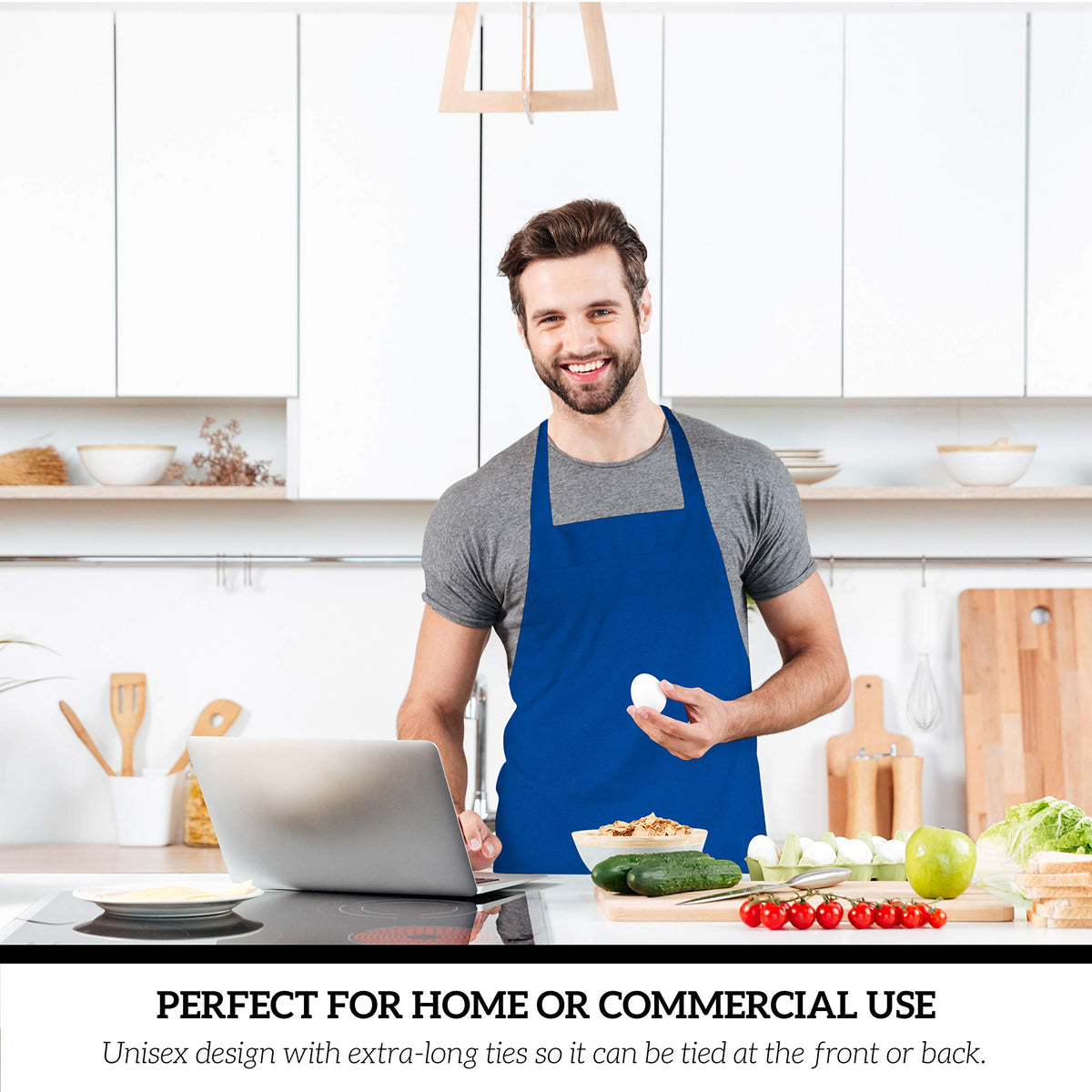 Green Lifestyle bulk-pack apron suitable for restaurants, cafes, or catering teams.