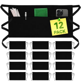 GREEN LIFESTYLE server apron with 3 pockets for quick tool access in busy dining settings.