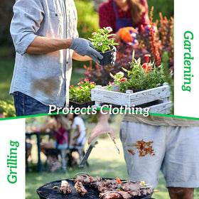 GREEN LIFESTYLE unisex apron with pockets suits cleaning, cooking, and crafts.
