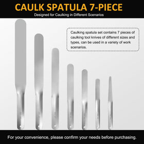 Green living 958-G01 stainless steel caulking knife with ring keeps tools organized.