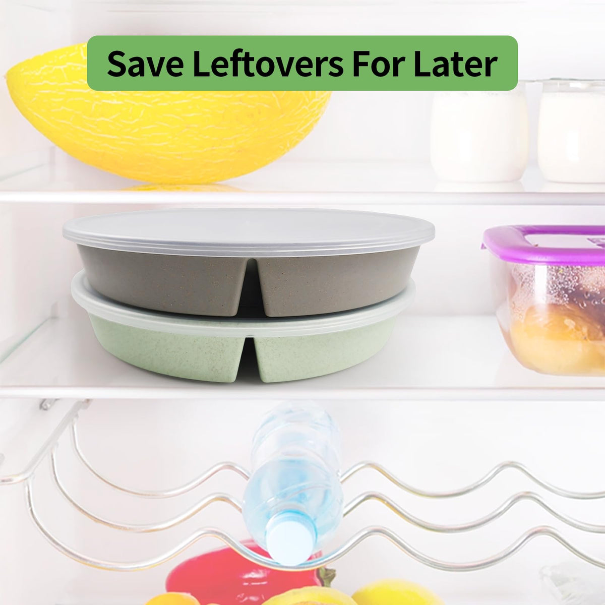 Greenandlife kid-friendly divided plate supports portion control at mealtimes.
