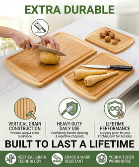 Greener Chef 18x12.5 inch board offers extra work space for large prep tasks