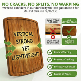 Greener Chef bamboo board doubles as a stylish charcuterie tray.