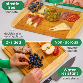 Greener Chef lightweight, non-toxic bamboo board ideal for family kitchens.