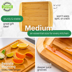Greener Chef medium board perfect for meats and vegetables with easy serving presentation.