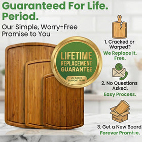 Greener Chef carbonized bamboo stays cooler and non-toxic for food safety.