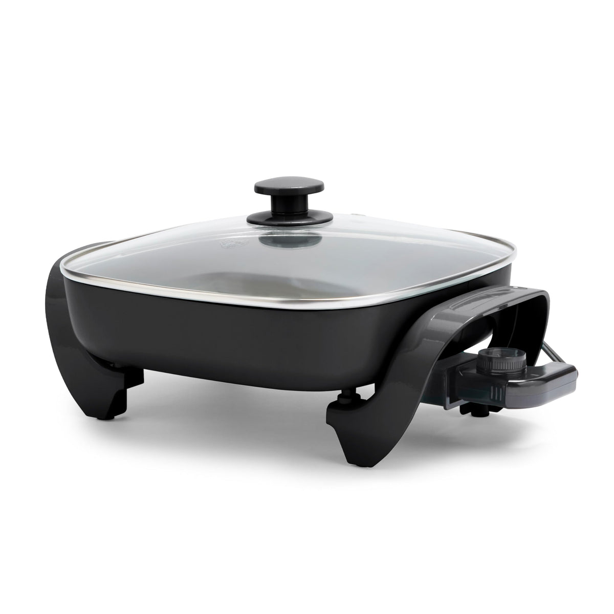 GreenLife 12-inch square skillet on countertop for quick, versatile family meals.