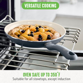 GreenLife 9.5-inch frypan showcases even heat distribution for consistent results.