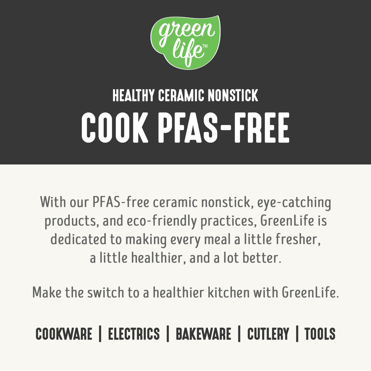 GreenLife 5-quart stockpot with lid great for soups and stews.