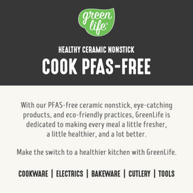GreenLife 5-quart stockpot with lid great for soups and stews.