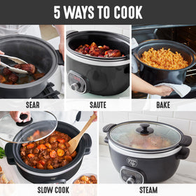 GreenLife slow cooker control panel with Low High and Delay Start options