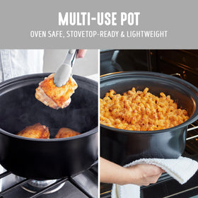 GreenLife dishwasher-safe inner pot and lid for quick cleanup