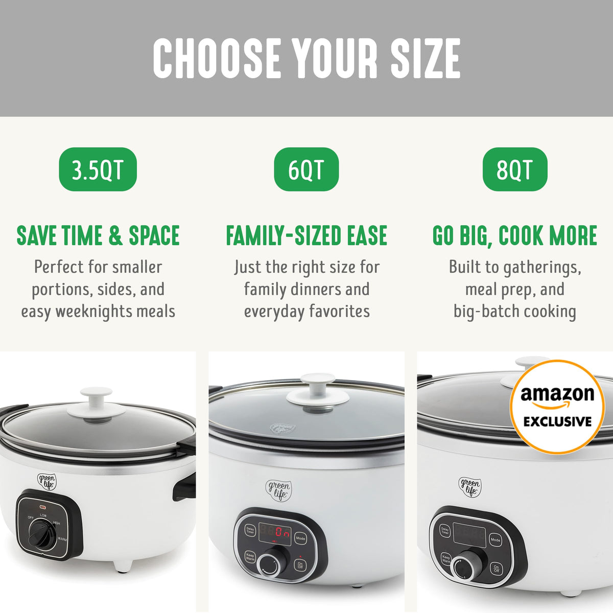 GreenLife PFAS-free ceramic nonstick interior for healthier cooking