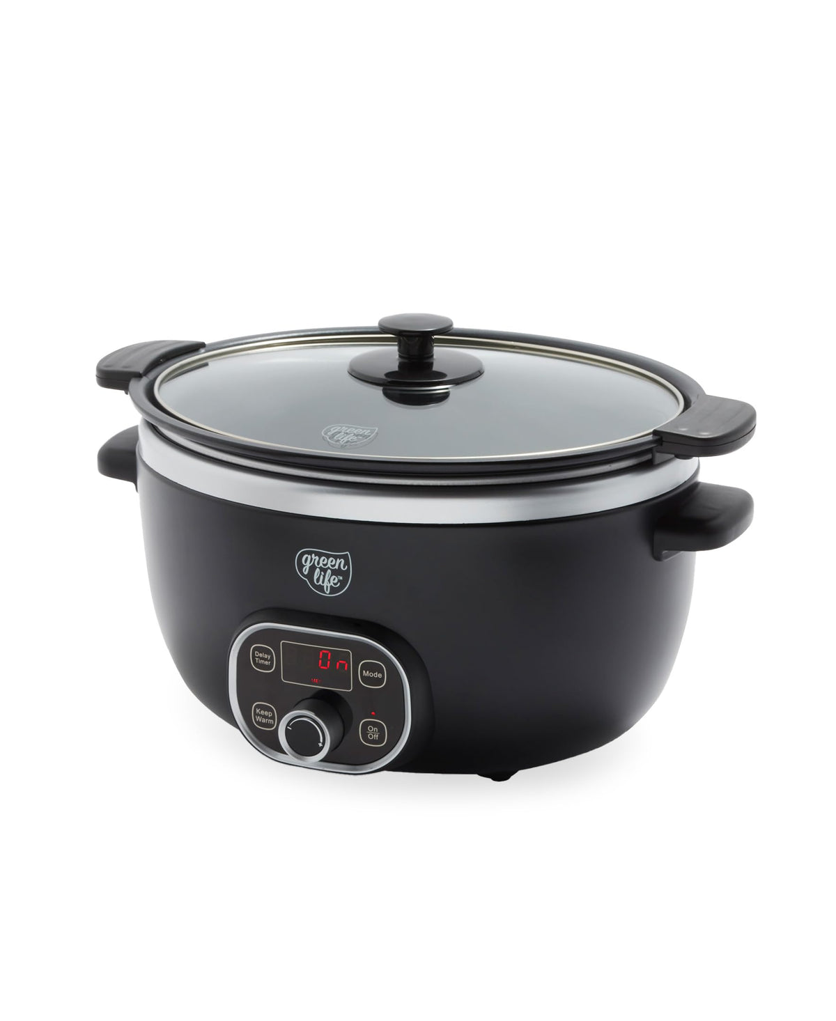 GreenLife 6QT Slow Cooker removable interior pot for searing and slow cooking