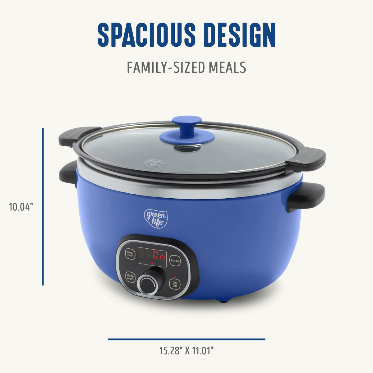 GreenLife removable pot enables stovetop searing before slow cooking.