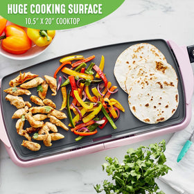 GreenLife PFAS-free ceramic nonstick coating enables easy food release.