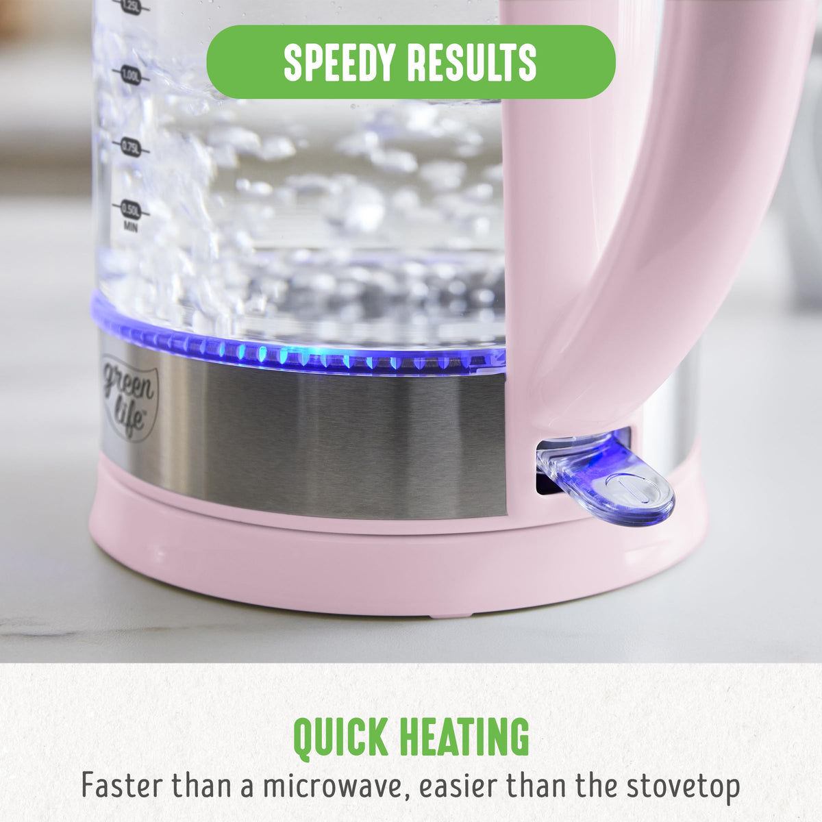 GreenLife cordless serving design allows easy pouring away from the base.