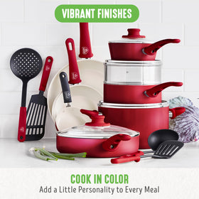 GreenLife dishwasher- and oven-safe design for easy cleanup and flexibility.