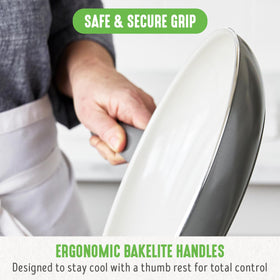 GreenLife dishwasher-safe pan simplifies cleanup after meals.