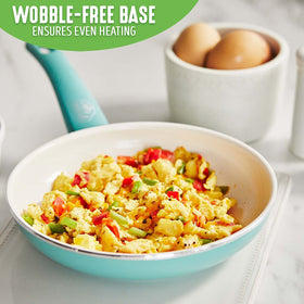 GreenLife dishwasher-safe pan makes cleanup quick and simple.