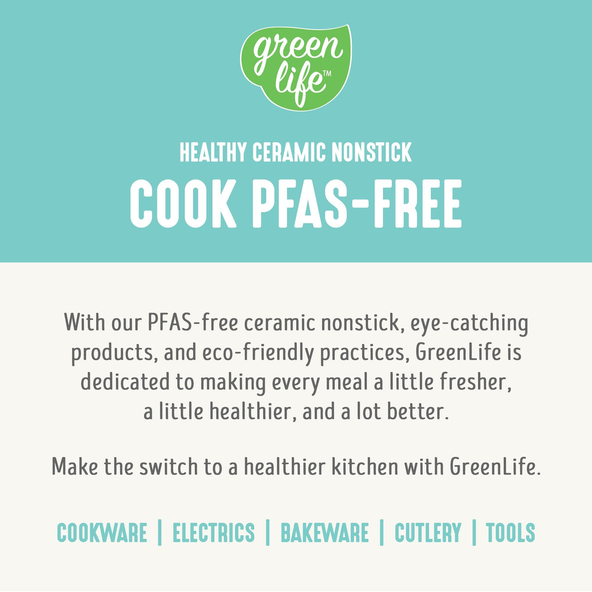 GreenLife family-size 6QT capacity ideal for large meals