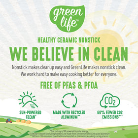 GreenLife tempered glass lids view progress without heat loss