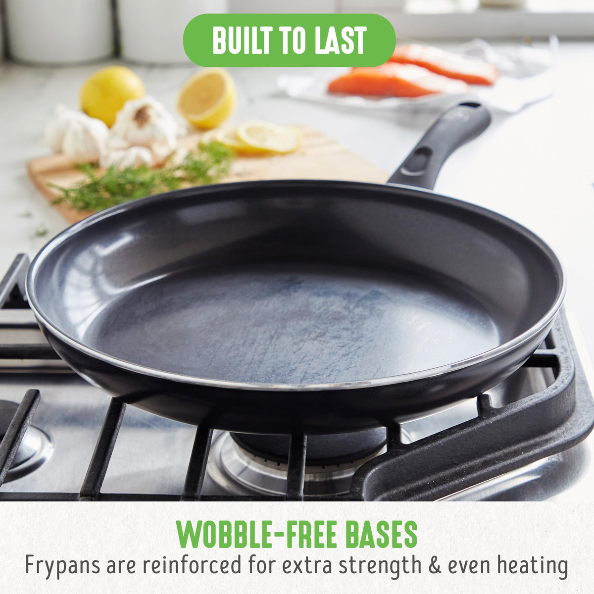 GreenLife vessels use recycled materials supporting eco-friendly kitchens
