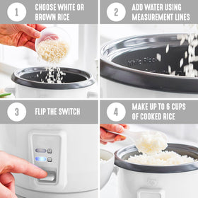 GreenLife rice cooker precise water-to-rice ratio helps accuracy.