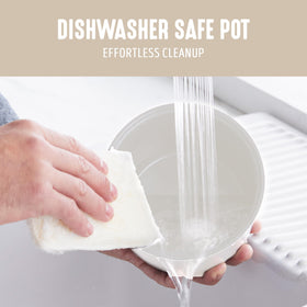 GreenLife rice cooker dishwasher-safe parts for quick cleanup.