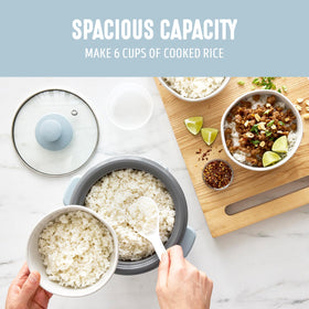 GreenLife removable inner pot emphasizes easy cleanup and versatile serving.